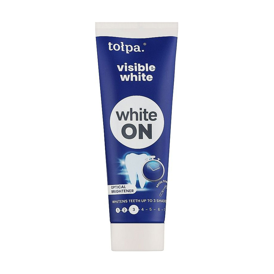 Відбілювальна зубна паста Tolpa White On Visible White Toothpaste, 75 мл